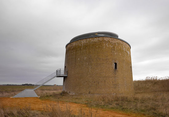 Award-winning 19th century martello tower conversion in Bawdsey, Suffolk