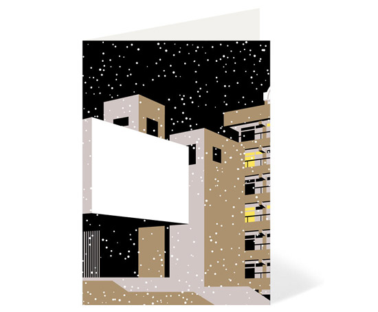 Barbican Estate at 50 Winter Edition cards by Stefi Orazi