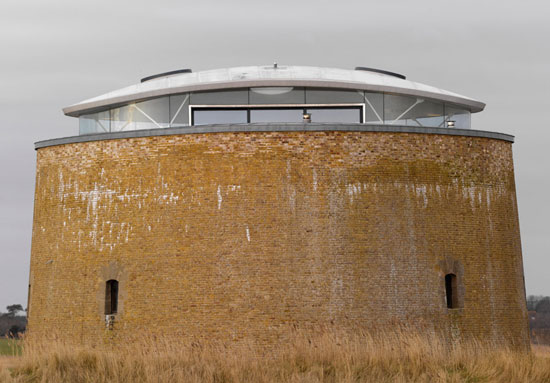 Award-winning 19th century martello tower conversion in Bawdsey, Suffolk