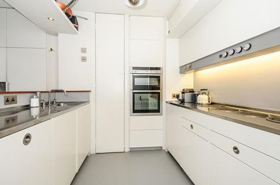 Type M3A triplex apartment in Bunyan Court on the Chamberlin, Powell and Bon-designed Barbican Estate, London EC2
