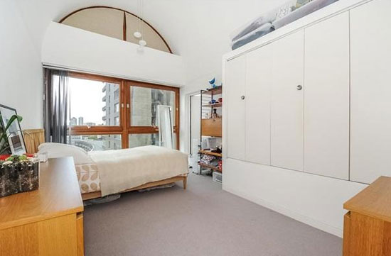 Type M3A triplex apartment in Bunyan Court on the Chamberlin, Powell and Bon-designed Barbican Estate, London EC2