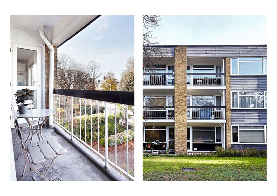 1960s modernist apartment in Barnes, London SW13