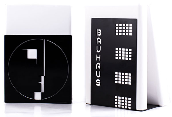 Bauhaus-themed bookends by Design Atelier Article