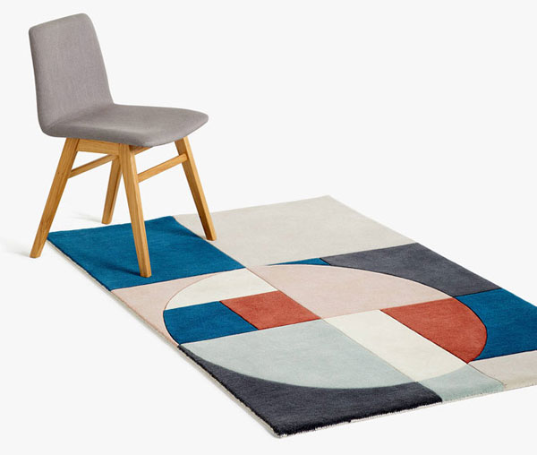 Tia Bauhaus-style rugs by John Lewis and Partners