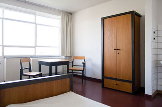 Studio flats in the 1920s Prellerhaus Bauhaus Studio Building in Dessau, Germany