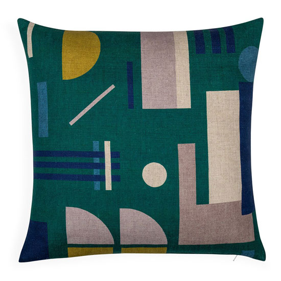 Bauhaus cushions by Juliette Van Rhyn at Heal’s