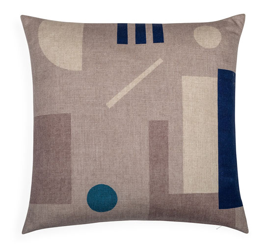 Bauhaus cushions by Juliette Van Rhyn at Heal’s