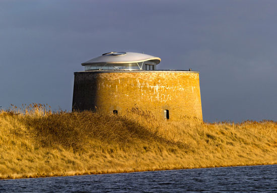 Award-winning 19th century martello tower conversion in Bawdsey, Suffolk