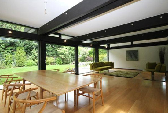 Five-bedroom contemporary modernist Huf Haus in Beaconsfield, Buckinghamshire