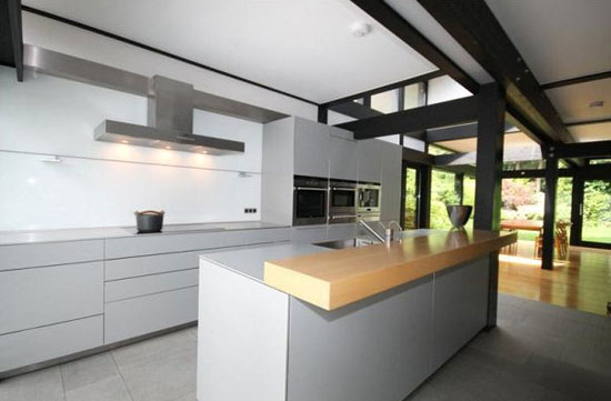 Five-bedroom contemporary modernist Huf Haus in Beaconsfield, Buckinghamshire