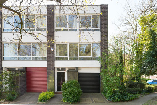 1970s Galberg & Weal-designed modernist townhouse in Beckenham, Kent