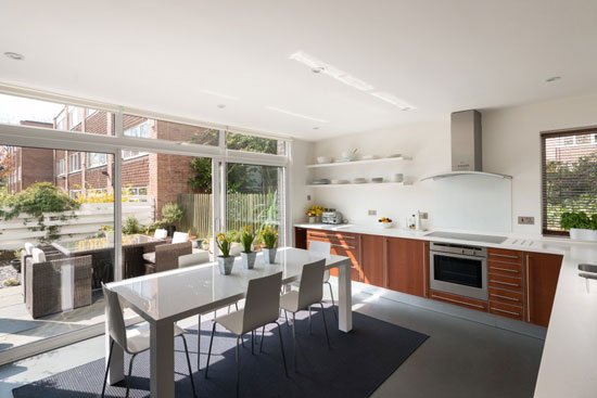 1970s Galberg & Weal-designed modernist townhouse in Beckenham, Kent