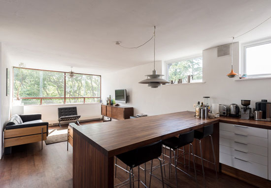 On the market: Two-bedroom apartment in the 1960s Copper Beech building, London N6