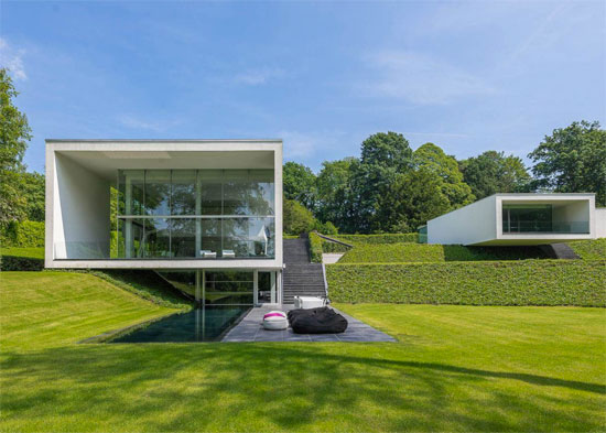 Bruno Erpicum-designed modernist property in Rhode Saint Genese, Belgium