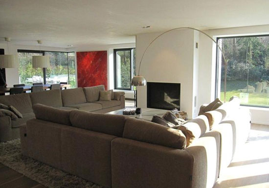 André Jacqmain-designed contemporary modernist property in Rhode-St-Genese, near Brussels, Belgium