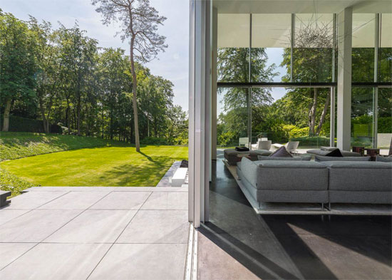 Bruno Erpicum-designed modernist property in Rhode Saint Genese, Belgium