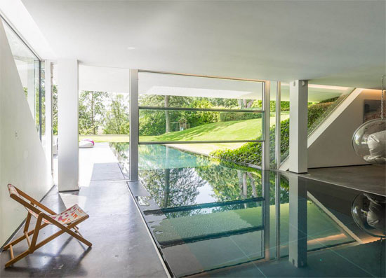 Bruno Erpicum-designed modernist property in Rhode Saint Genese, Belgium