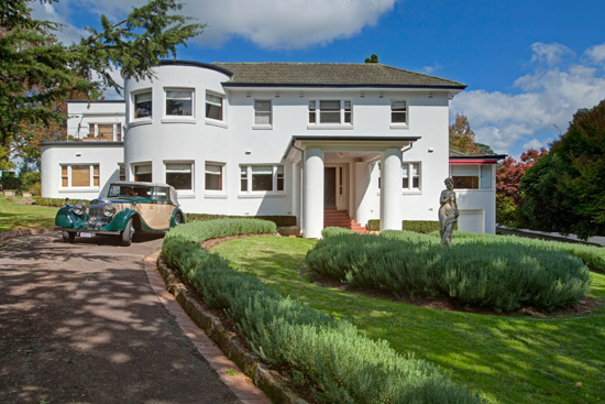 Bellevue Park 1930s art deco house in Burradoo, New South Wales, Australia