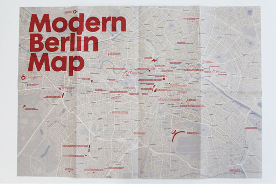 Out now: The Modern Berlin map by Blue Crow Media