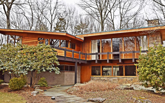 1950s David Henken-designed midcentury property in Pound Ridge, New York state, USA