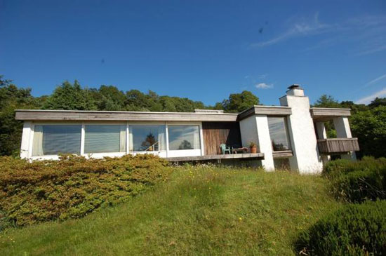 On the market: 1970s John Gill-designed Crown Field three-bedroom single-storey property in Bowness, Cumbria