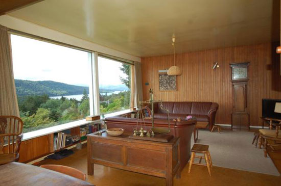 1970s John Gill-designed Crown Field three-bedroom single-storey property in Bowness, Cumbria