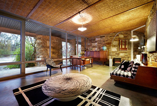 1960s midcentury modern: Robin Boyd-designed Baker House in Long Forest, Victoria, Australia