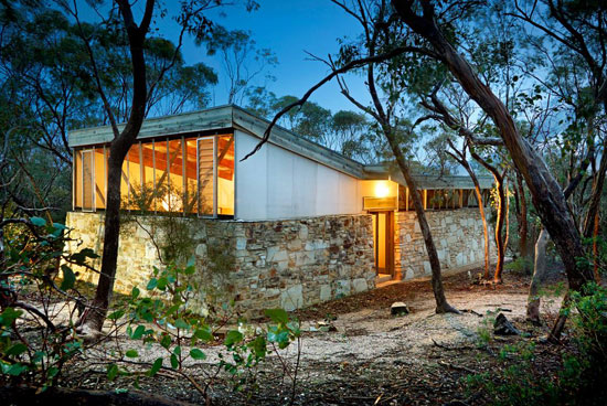 1960s midcentury modern: Robin Boyd-designed Baker House in Long Forest, Victoria, Australia