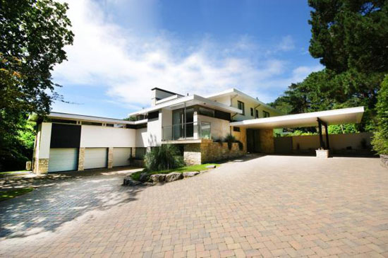 Midcentury-inspired five-bedroom property in Branksome Park, Poole, Dorset