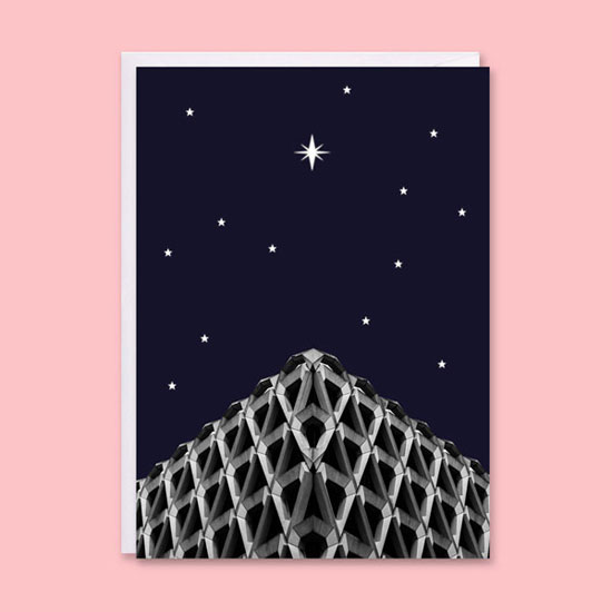 Brutalist Christmas cards by In From The Storm