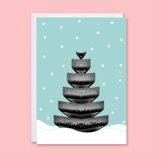 Brutalist Christmas cards by In From The Storm