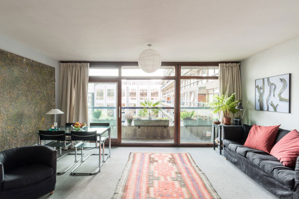 Barbican living: Apartment in Breton House on the Barbican Estate, London EC2
