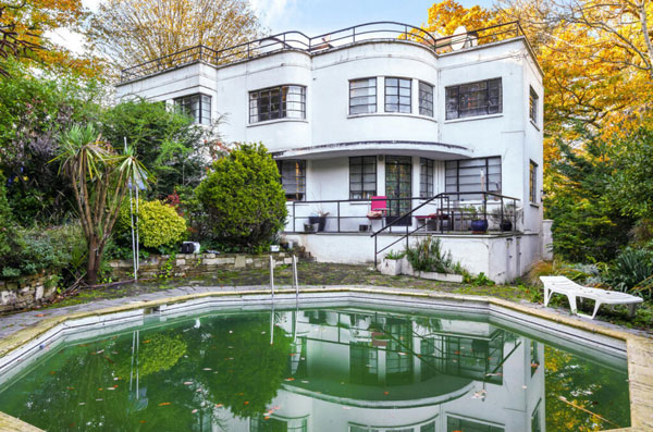 1930s Gilbert Booth art deco house in Bromley, Kent