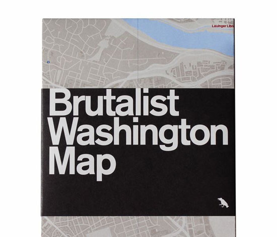 Blue Crow Media introduces the Brutalist Washington Map