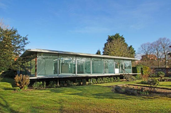 On the market: 1970s Sir Michael Hopkins-designed four bedroom glass house in Bury St Edmunds, Suffolk