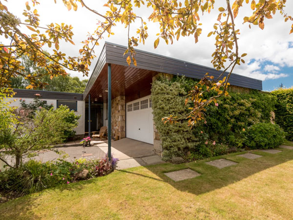 1960s midcentury modern house in Gifford, East Lothian