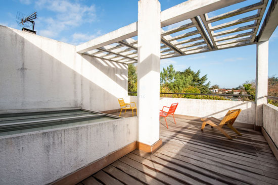 1920s Le Corbusier zig-zag house in Pessac, France