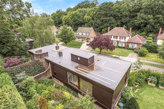 1970s Geoffrey Carter modern house in Chislehurst, Kent