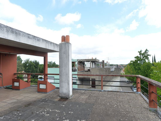 1920s Le Corbusier Cite Fruges house in Pessac, south-west France