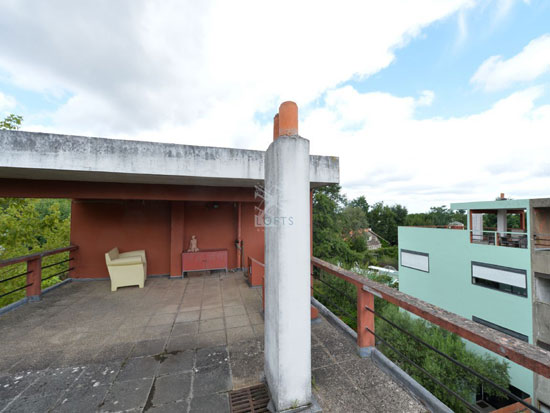 1920s Le Corbusier Cite Fruges house in Pessac, south-west France