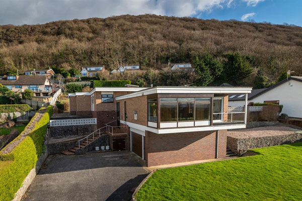 1970s modern house in Prestatyn, Denbighshire, North Wales