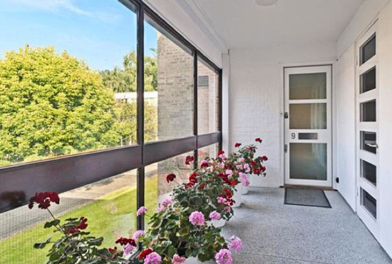 Three-bedroom apartment in the 1950s grade II-listed Highsett development in Cambridge, Cambridgeshire