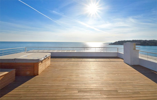 Art deco villa with private beach in Cap D'Antibes, Cote D'Azur, south east France