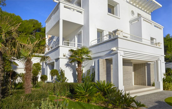Art deco villa with private beach in Cap D'Antibes, Cote D'Azur, south east France
