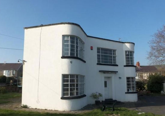 Four-bedroom grade II-listed art deco property in Carmarthen, Carmarthenshire