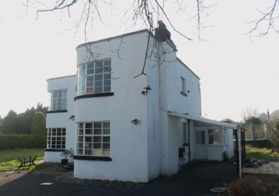 Four-bedroom grade II-listed art deco property in Carmarthen, Carmarthenshire