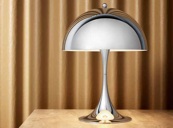 Verner Panton Panthella Mini lamp back in chrome