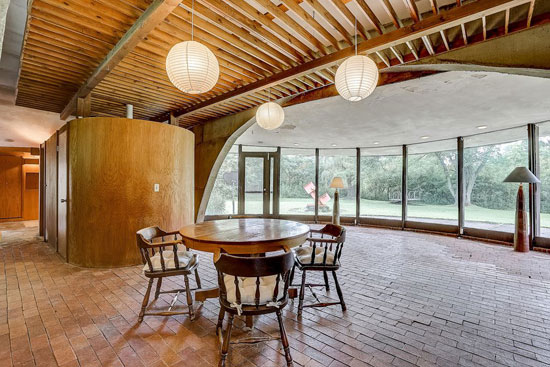 1960s circular time capsule house in Hartford, Wisconsin, USA