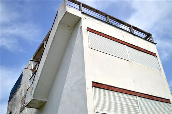 1920s Le Corbusier-designed Cité Frugès property in Pessac, Aquitaine, south-west France