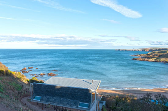 The Pavilion modernist property in Coldingham Bay, Scottish Borders